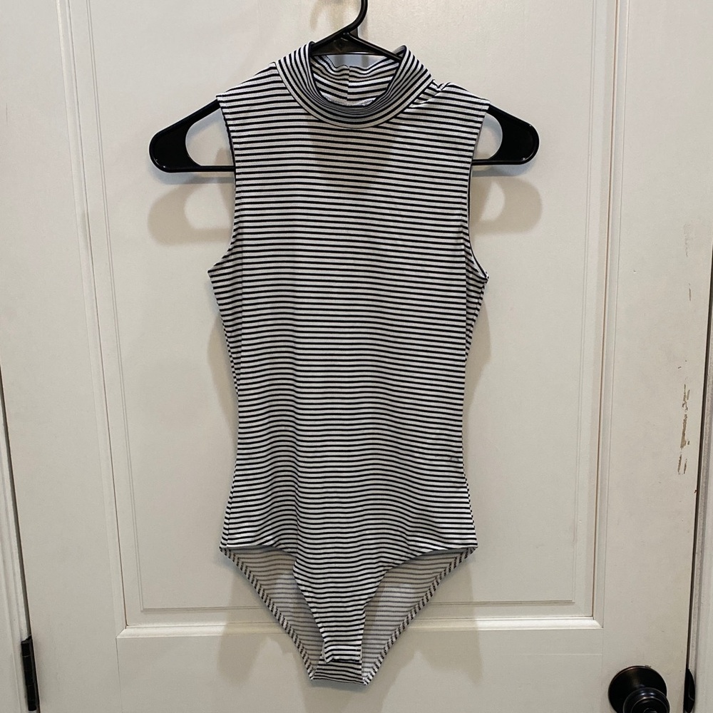 H&M Monochrome Striped  Bodysuit